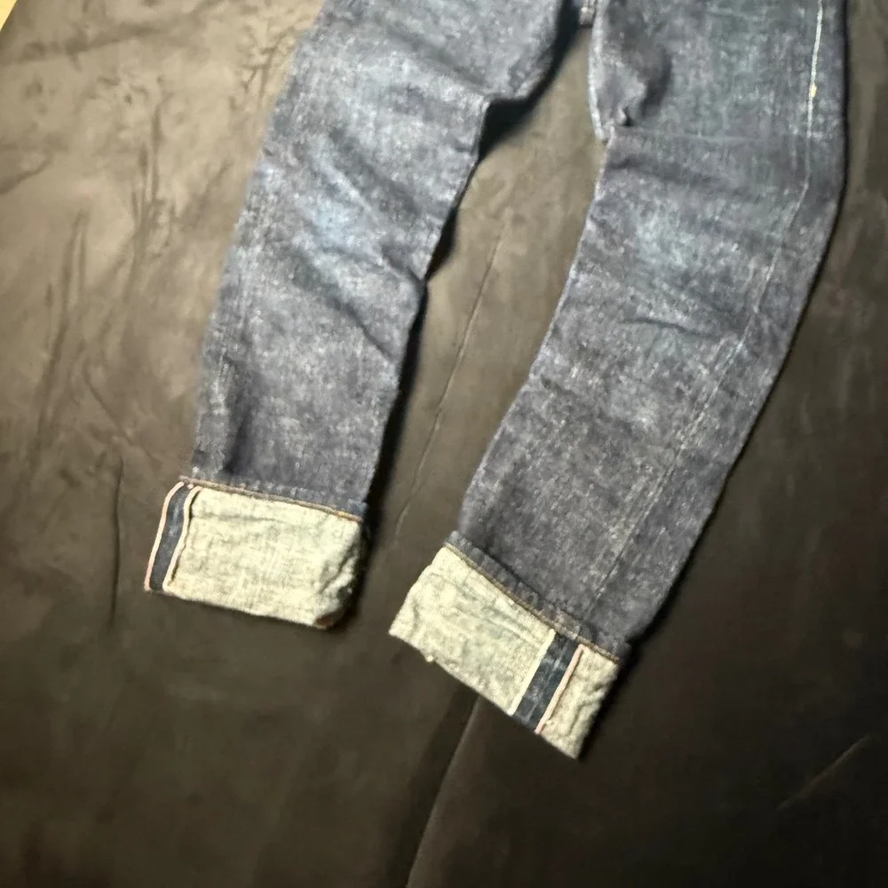 Modern Mens Naked & Famous Selvedge Okayama Spirit Indigo Denim Jeans 30